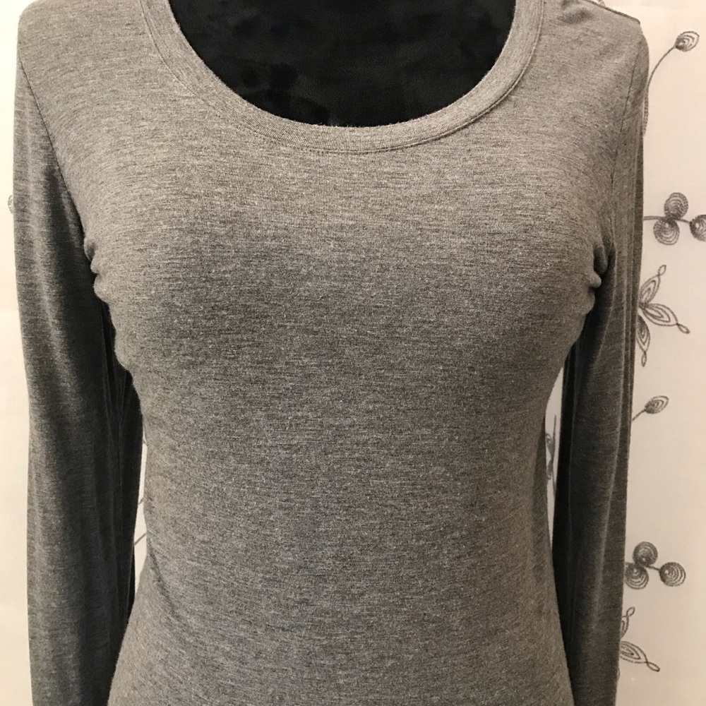 Maurices Cozy Gray Long Fitted Top